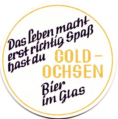 ulm ul-bw gold ochsen ochse 5b (rund200-das leben-schwarzgold) 